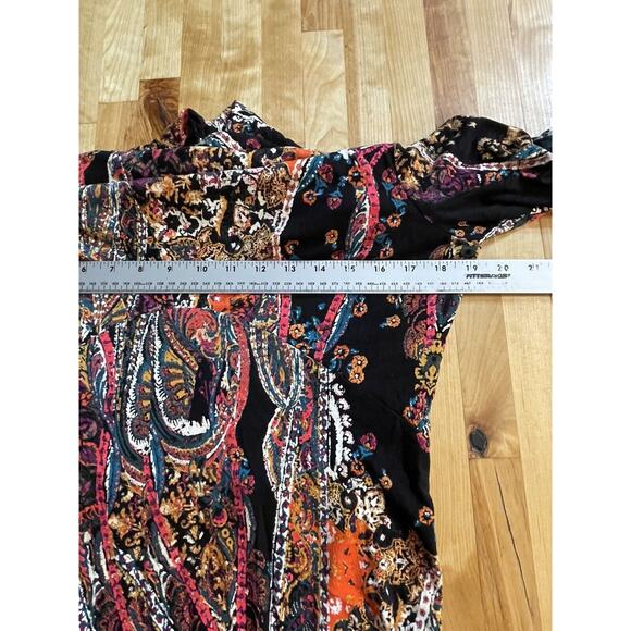 Free People Dress Womens All Dolled Up Floral Mock Neck Sz L New Cutout Sexy - Picture 11 of 12